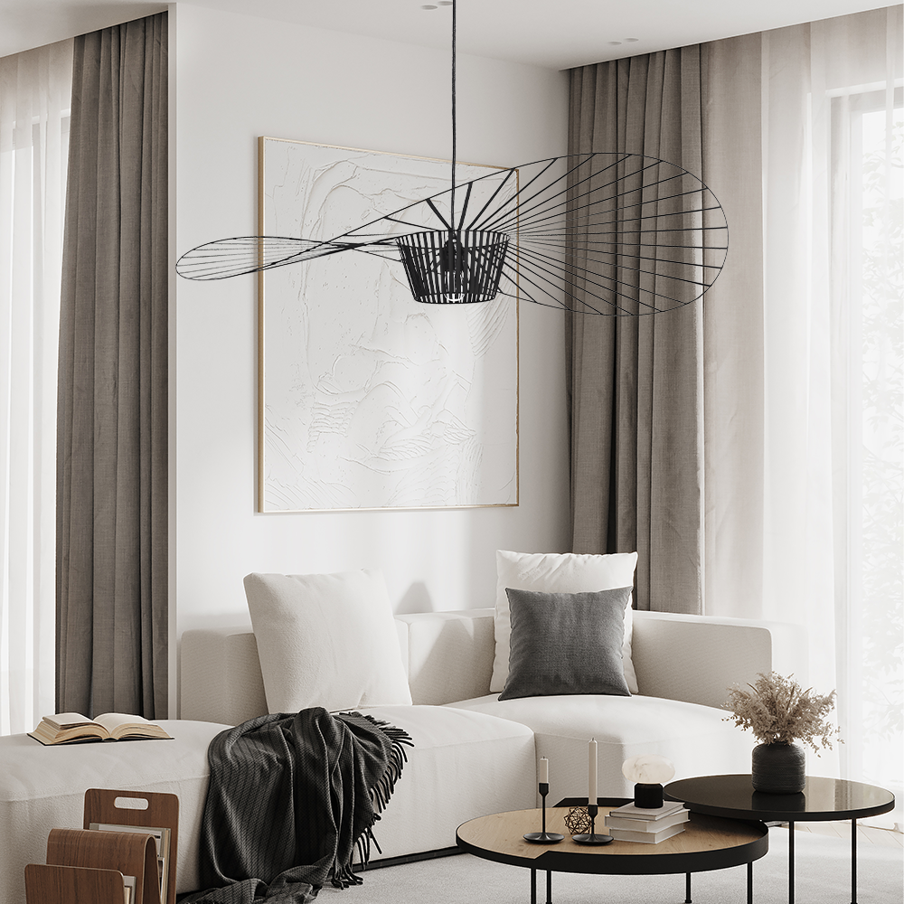 Rosland Vertigo Pendelleuchte | Strohhut-Design Für Moderne Räume