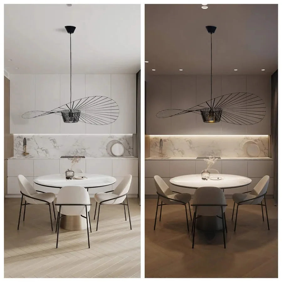 Rosland Vertigo Pendelleuchte | Strohhut-Design Für Moderne Räume