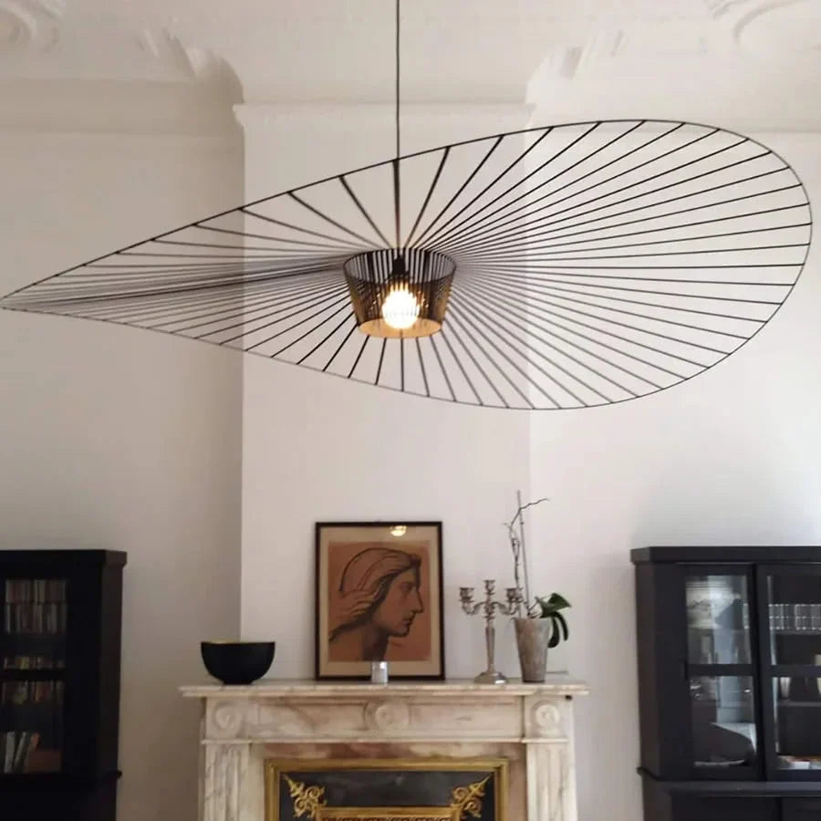 Rosland Vertigo Pendelleuchte | Strohhut-Design Für Moderne Räume