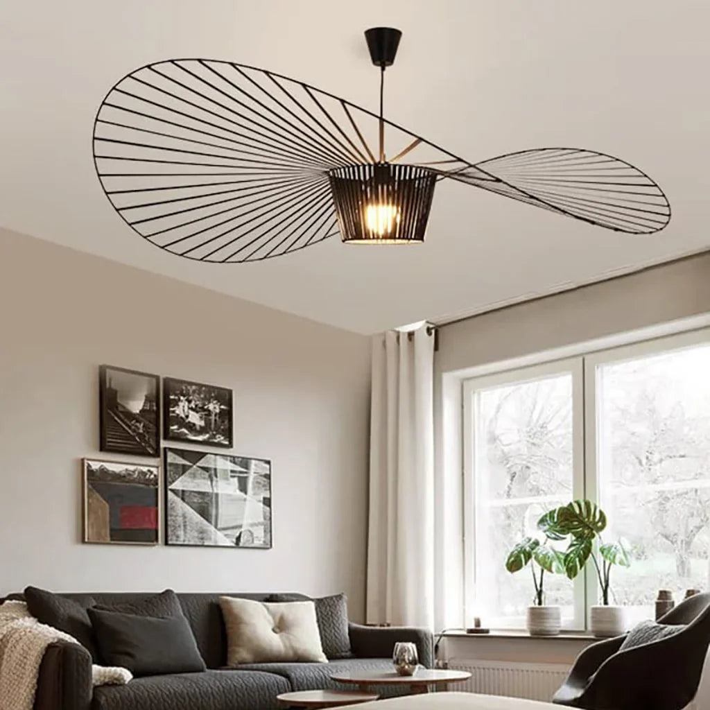 Rosland Vertigo Pendelleuchte | Strohhut-Design Für Moderne Räume