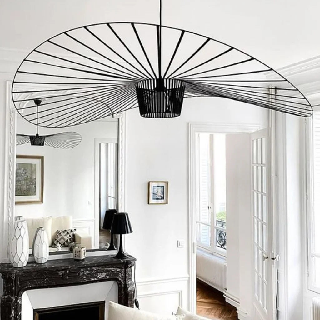 Rosland Vertigo Pendelleuchte | Strohhut-Design Für Moderne Räume