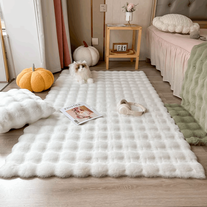 Blumen Teppich | Verspieltes Design in Pastellfarben