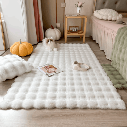 Blumen Teppich | Verspieltes Design in Pastellfarben