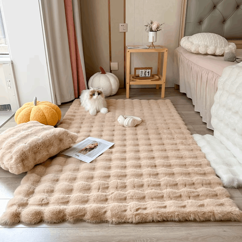 Blumen Teppich | Verspieltes Design in Pastellfarben