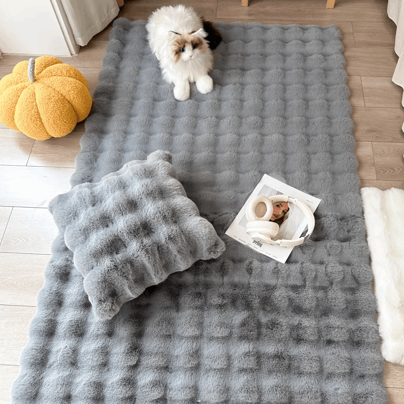 Blumen Teppich | Verspieltes Design in Pastellfarben