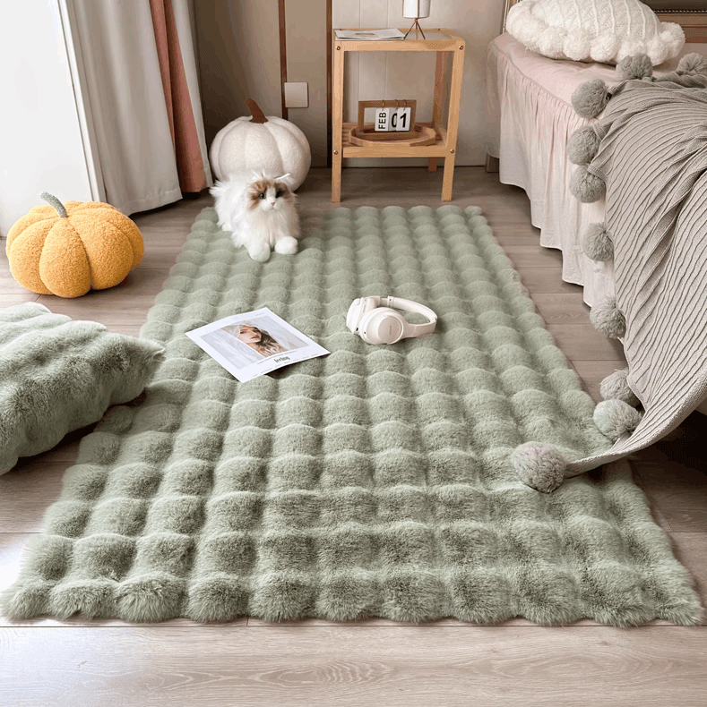 Blumen Teppich | Verspieltes Design in Pastellfarben