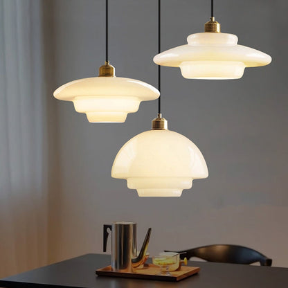 Weisse Glas Pendelleuchte Schweiz | Modernes Design & LED‑Akzentlicht