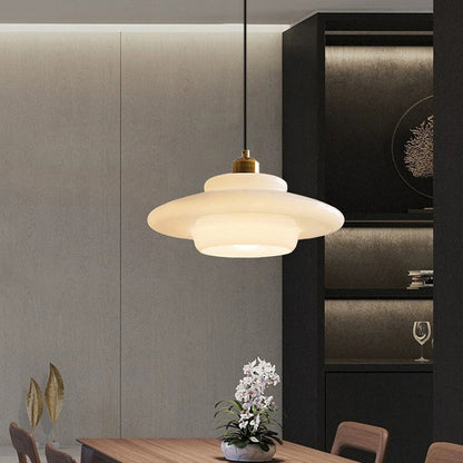Weisse Glas Pendelleuchte Schweiz | Modernes Design & LED‑Akzentlicht