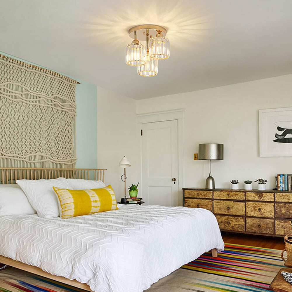 Kristall Semi-Flush Deckenleuchten | Wohnzimmer