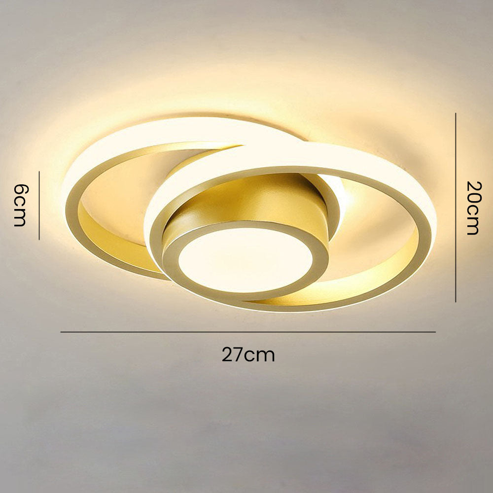 Halo Duo LED Deckenleuchte | Modernes Doppelring-Design Für Zuhause