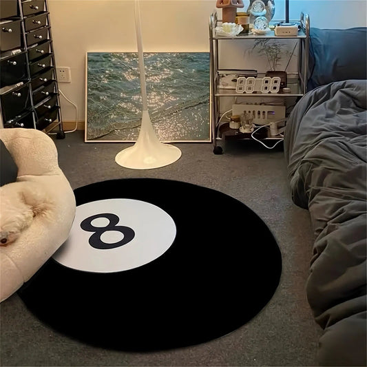 Runder Billard-Teppich | 8-Ball