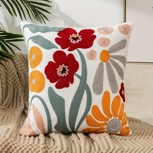 Zier-Sofakissen Mit Blumenmuster | Quadratisch