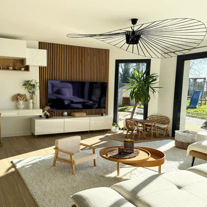 Rosland Vertigo Pendelleuchte | Strohhut-Design Für Moderne Räume