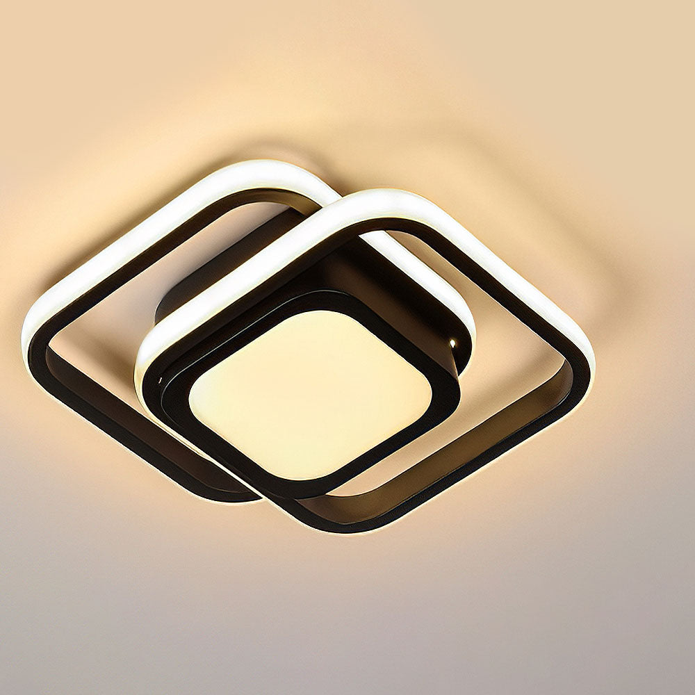 Halo Duo LED Deckenleuchte | Modernes Doppelring-Design Für Zuhause