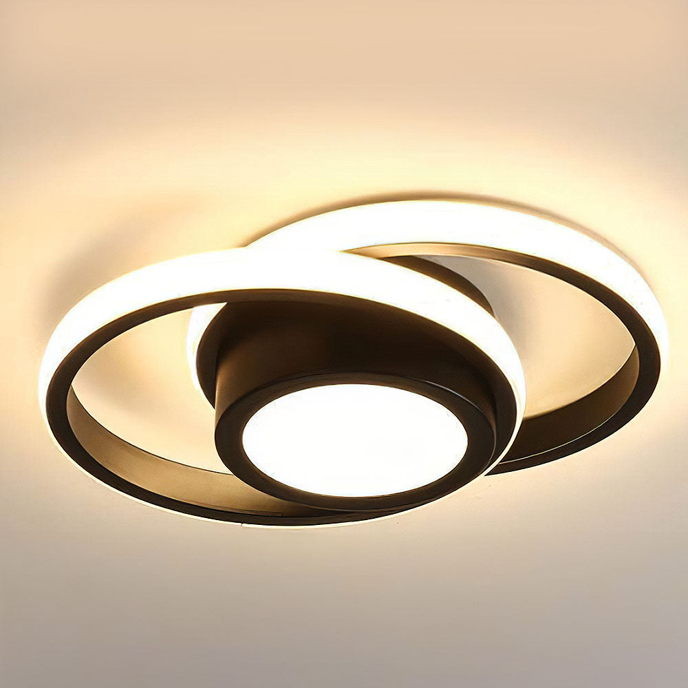 Halo Duo LED Deckenleuchte | Modernes Doppelring-Design Für Zuhause