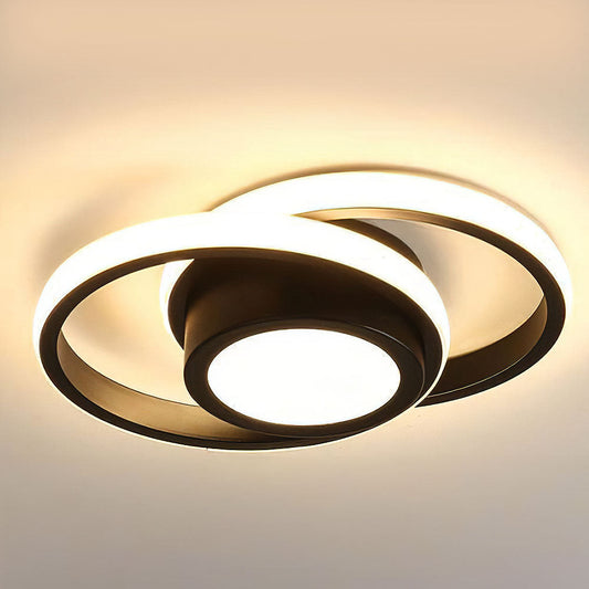 Halo Duo LED Deckenleuchte | Modernes Doppelring-Design Für Zuhause