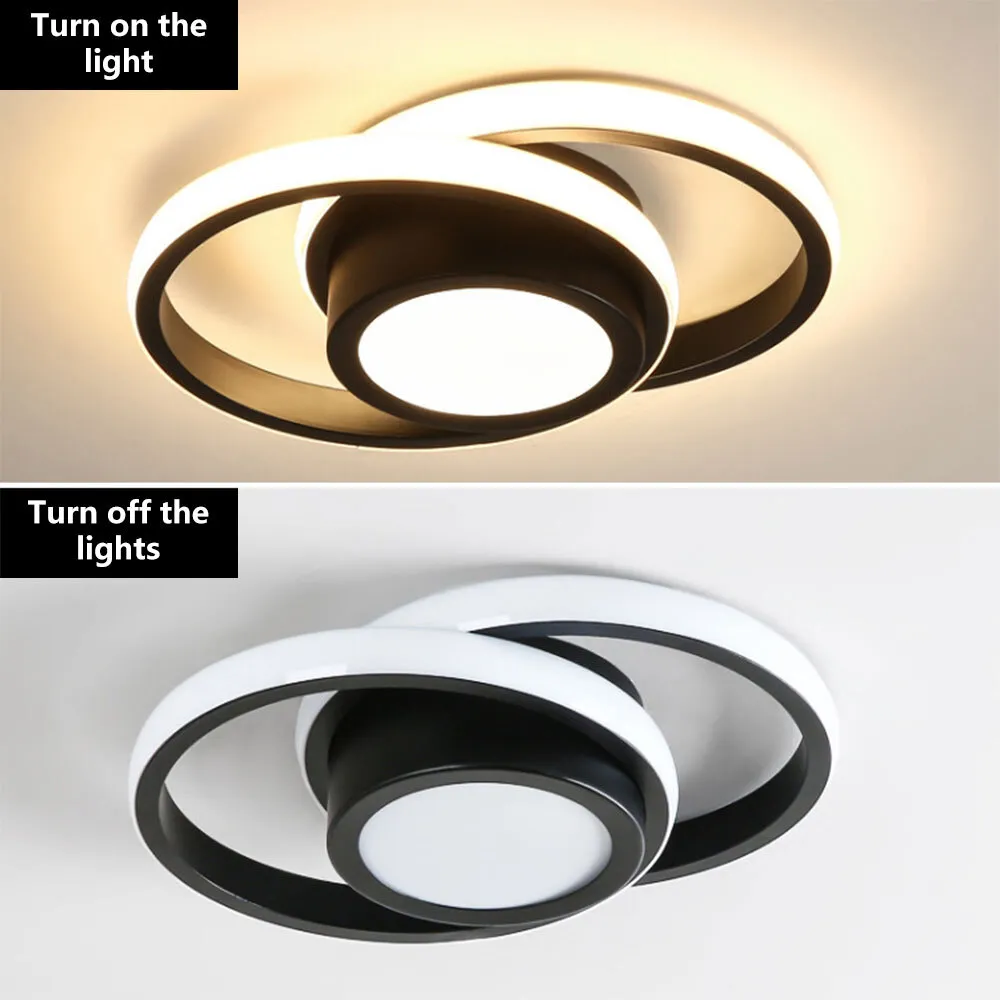 Halo Duo LED Deckenleuchte | Modernes Doppelring-Design Für Zuhause