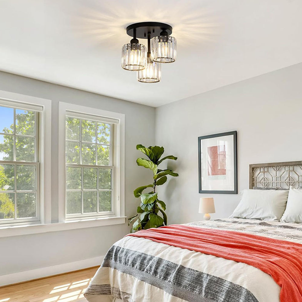 Kristall Semi-Flush Deckenleuchten | Wohnzimmer