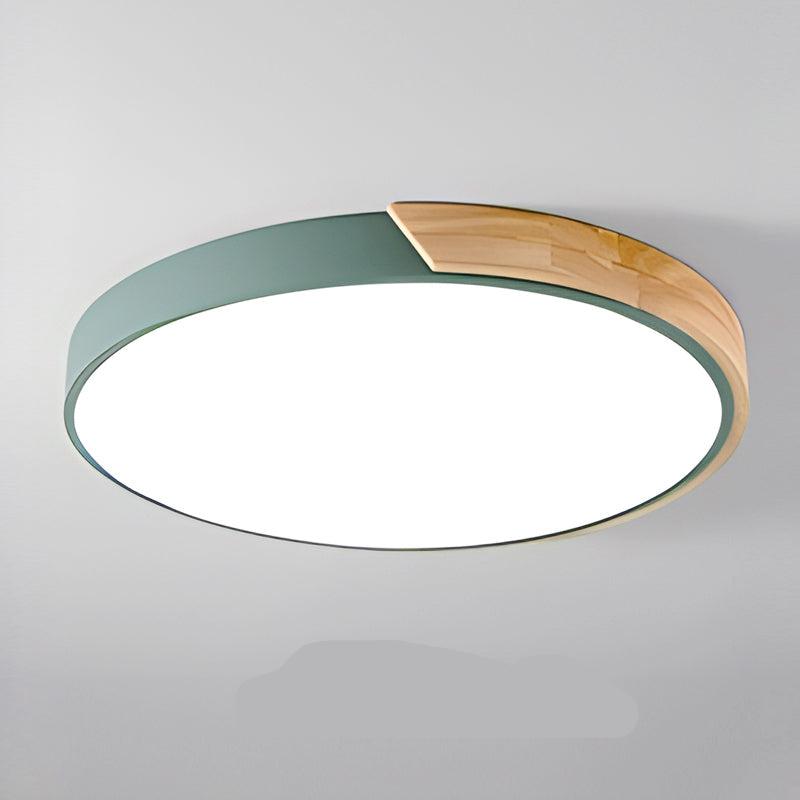 Nordische Holzmakrone Deckenleuchte Schweiz | Kreisförmiges Holz Design