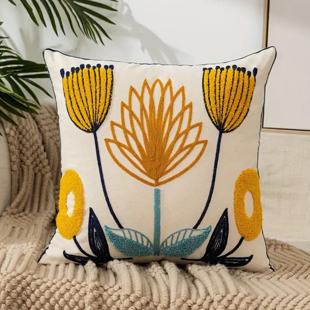 Zier-Sofakissen Mit Blumenmuster | Quadratisch