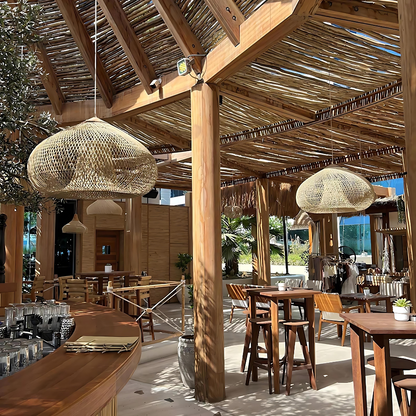 LED Pendellampe Für Wohnzimmer | Geflochtenes Rattan