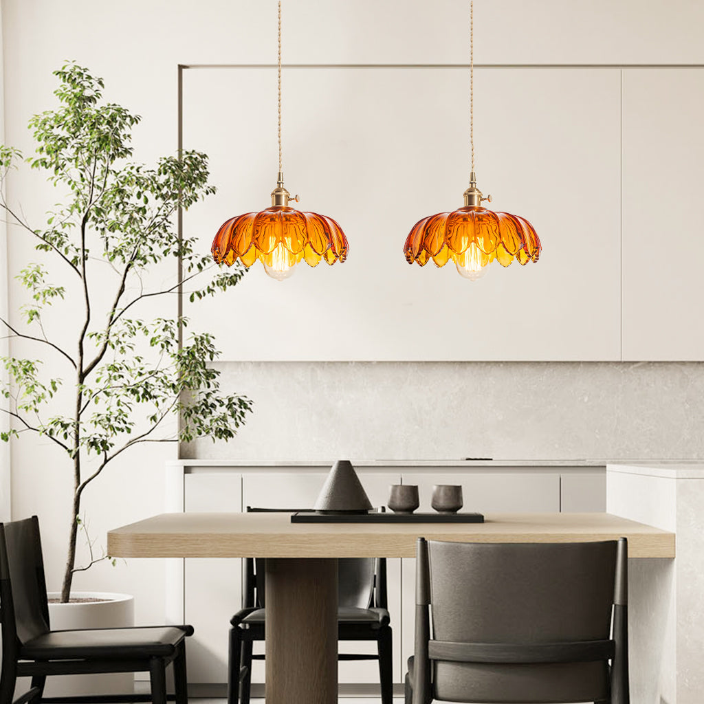Rustic Tulip Glass Pendelleuchte | Landhausstil Beleuchtung Für Ihr Zuhause