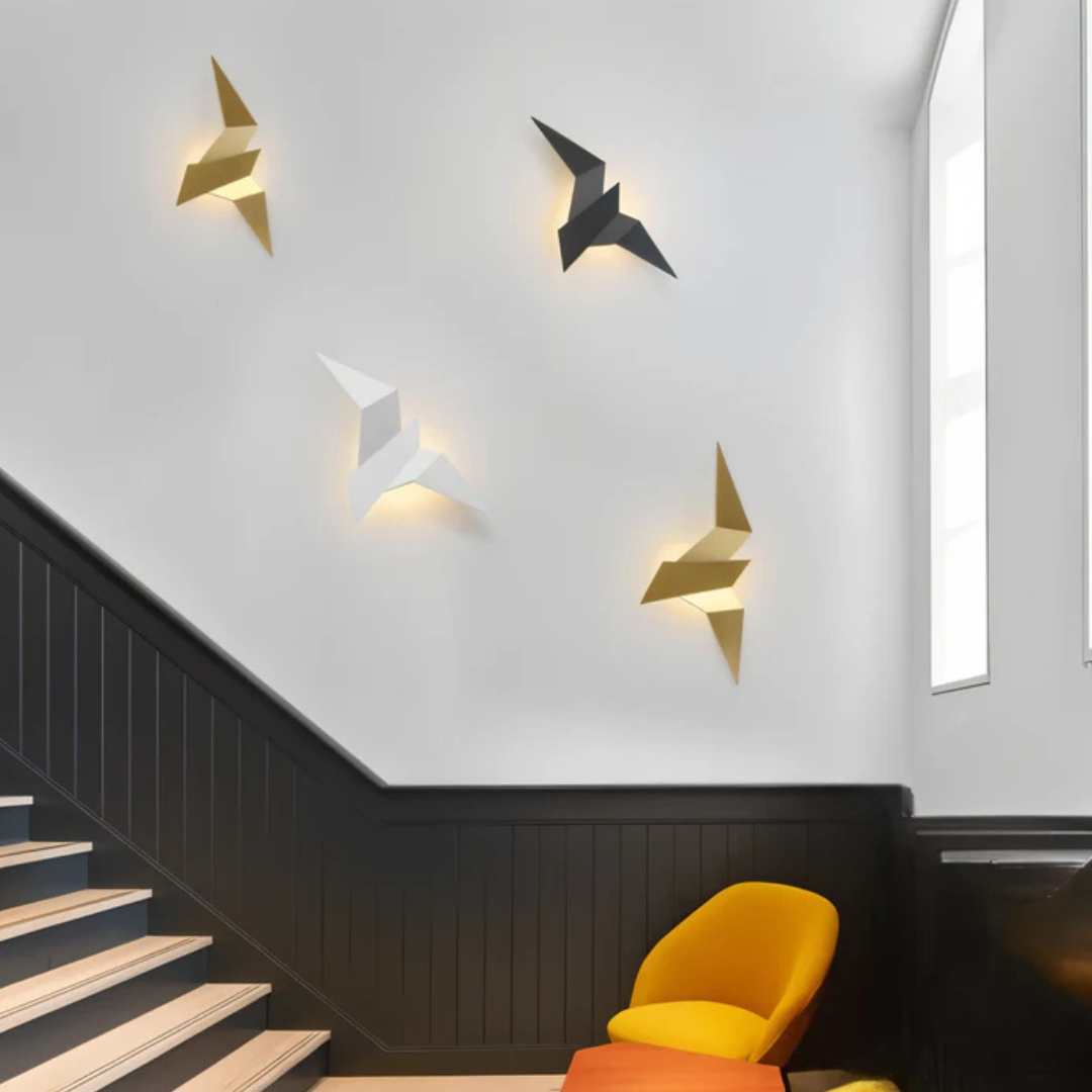 Origami Wandlampe | Moderne LED Wandbeleuchtung Für Innenräume