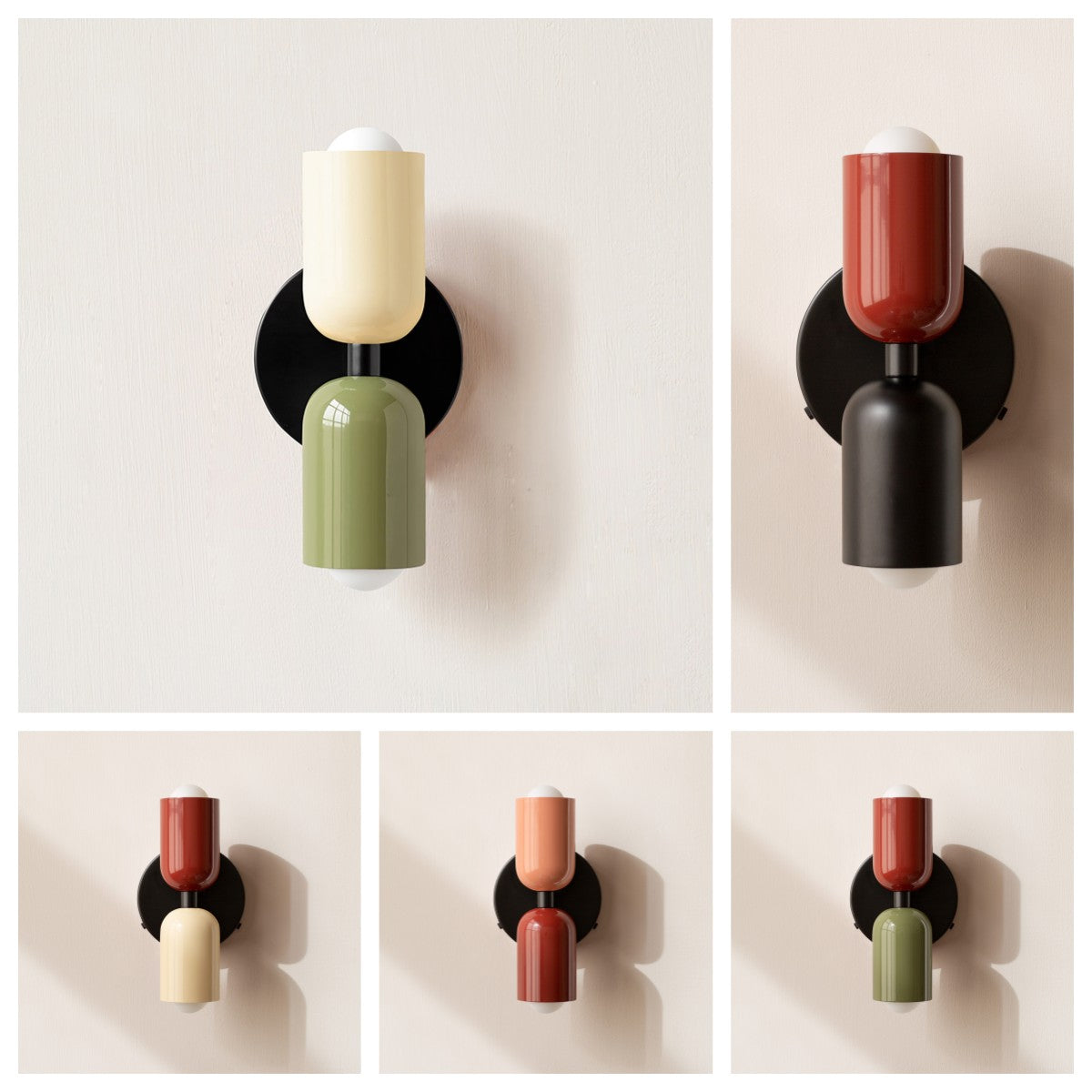 Vintage Doppelkopf Wandleuchte Schweiz | Kreatives Home Deco