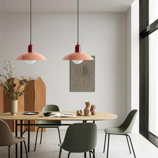 Macaron Bauhaus Pendelleuchte Schweiz | Farbige Glaslampe Modern