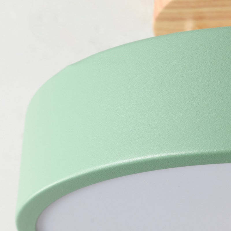 Moderne LED Deckenleuchte | Holz