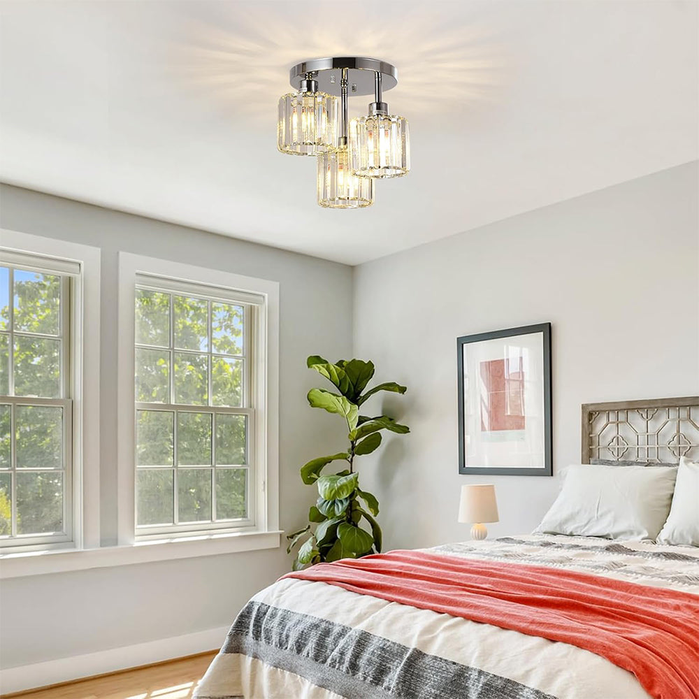 Kristall Semi-Flush Deckenleuchten | Wohnzimmer