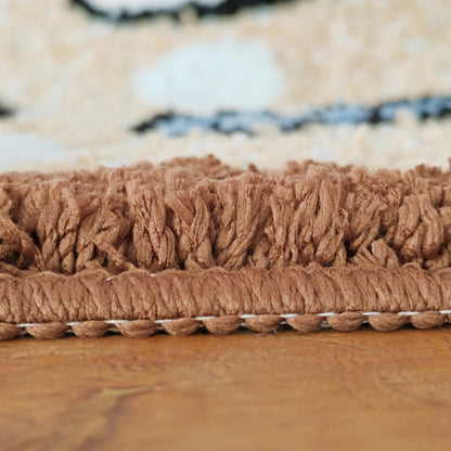 Fluffige Badematte Halbkreis | Stilvoll & Rutschfest
