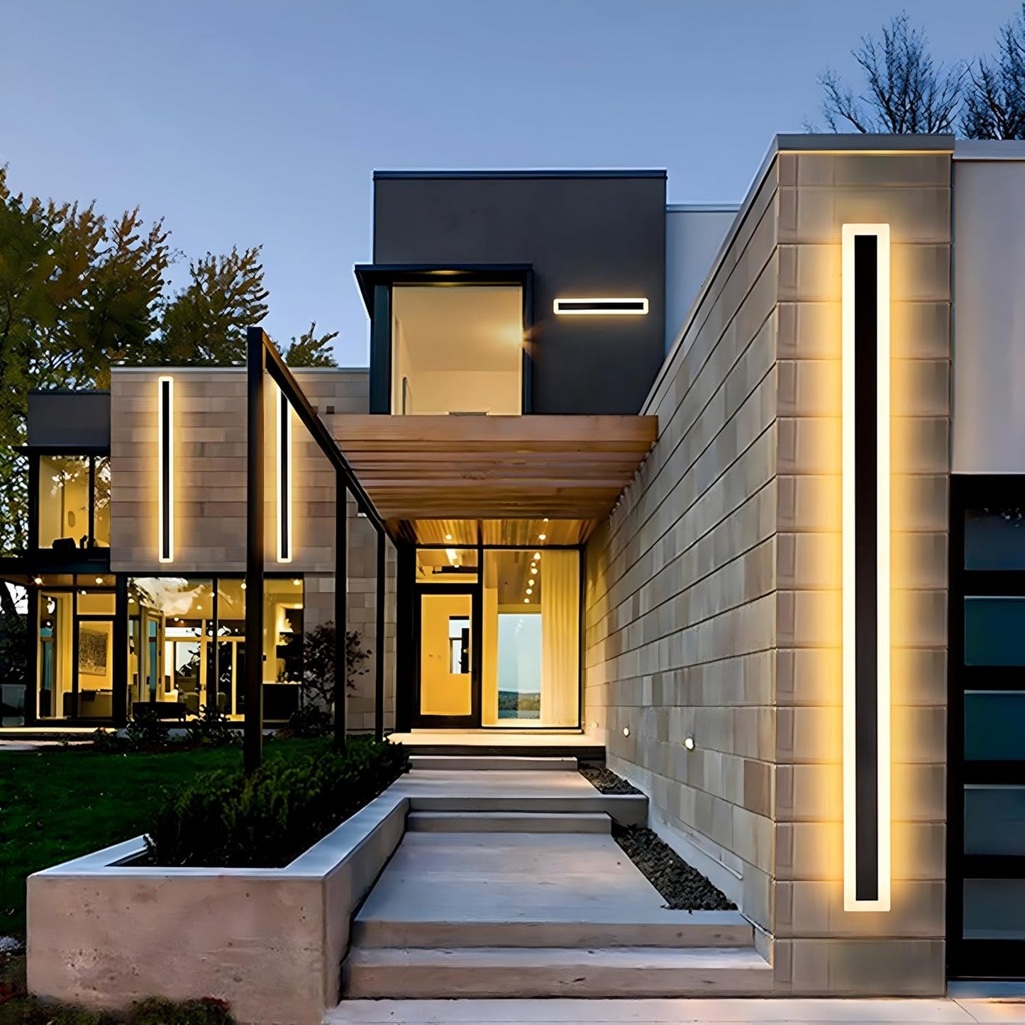 LED Wandleuchte Für Außen | Rechteckig