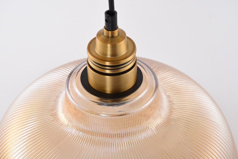 Vintage Gestreifte Pendellampe | Für Wohnzimmer