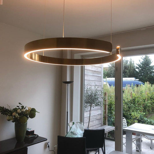 Moderne LED-Hängeleuchte In Kreisform | Stilvolle Deckenlampe