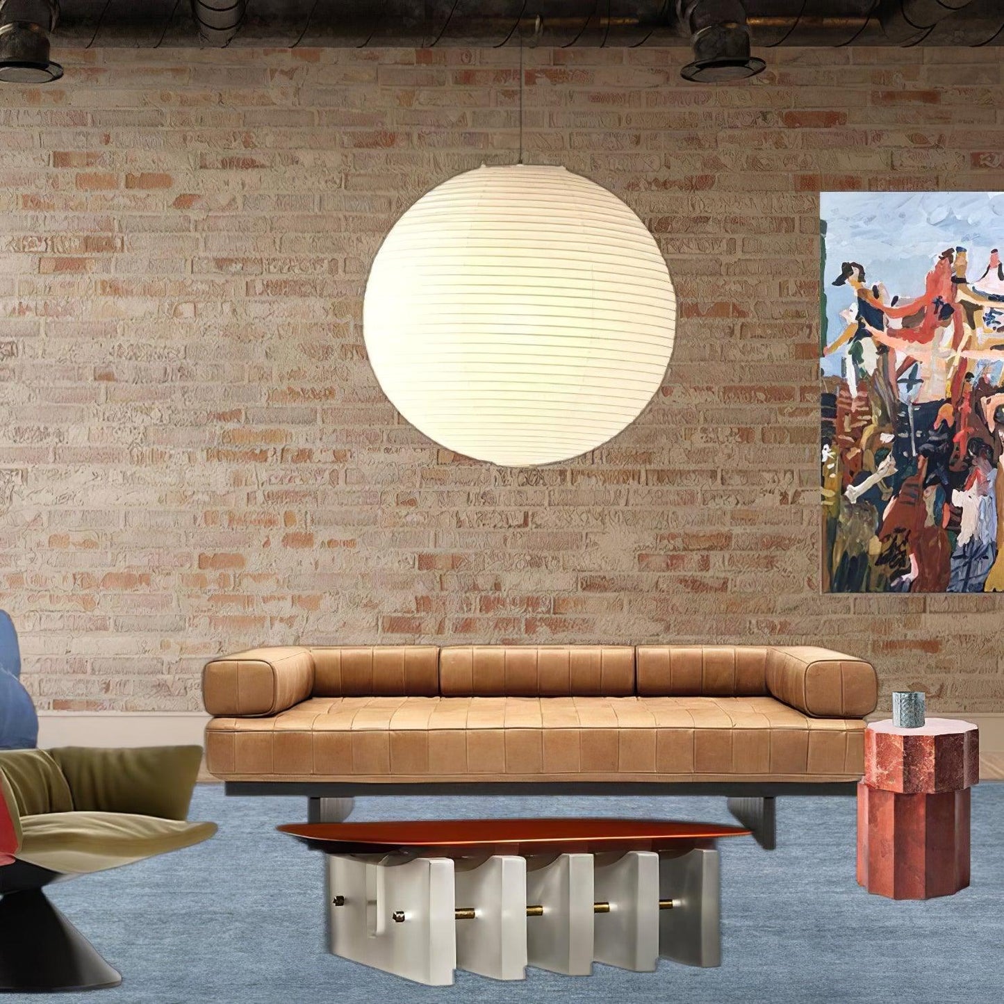 Japanische Pendelleuchte | Kugel