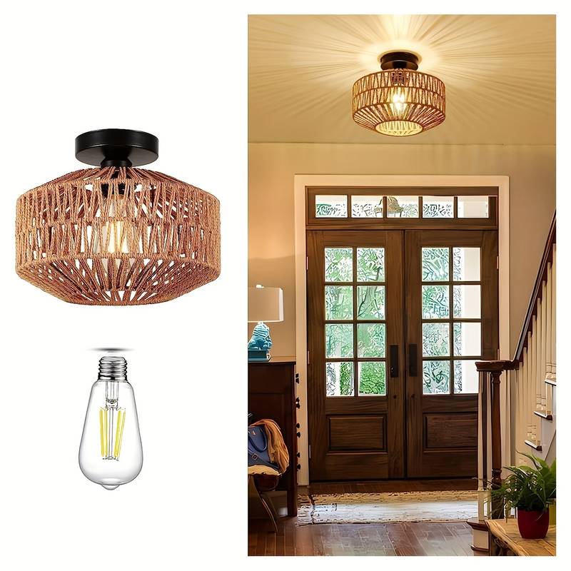 Boho Deckenlampe Aus Naturmaterialien | Handgefertigt & Stilvoll