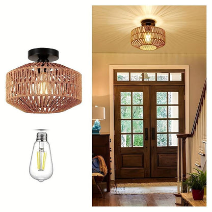 Boho Deckenlampe Aus Naturmaterialien | Handgefertigt & Stilvoll