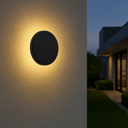 Runde LED Wandleuchte Für Garten | Wiederaufladbar