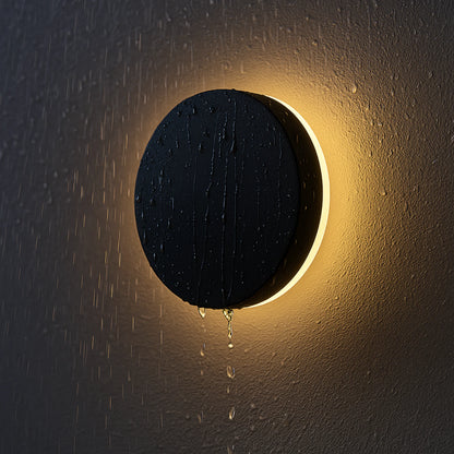 Runde LED Wandleuchte Für Garten | Wiederaufladbar