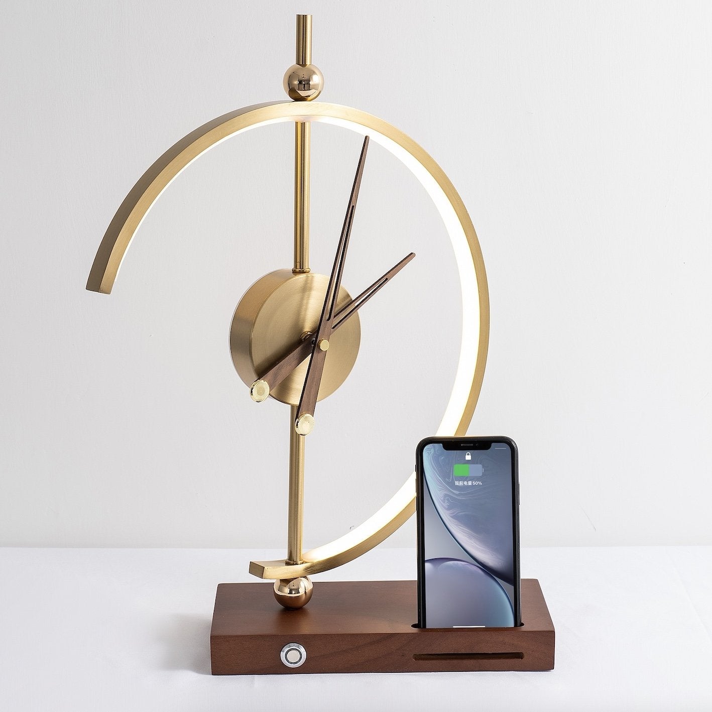 Luxuriöse Lampenuhr Schweiz – LED Nachttischlampe Mit Ladegerät
