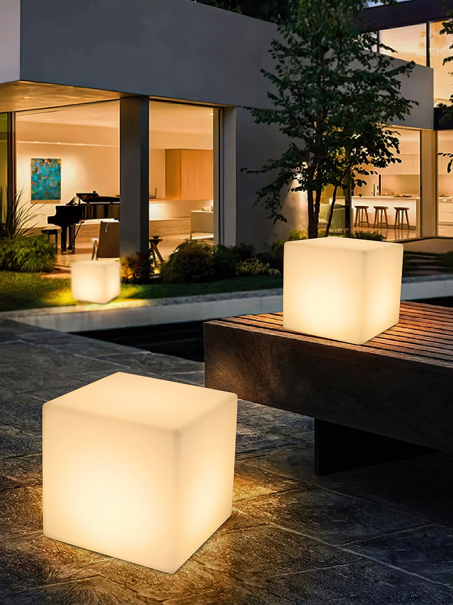 Würfel Stehlampe | LED