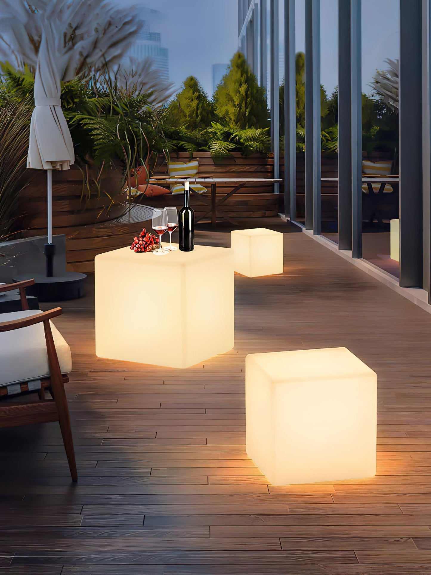 Würfel Stehlampe | LED