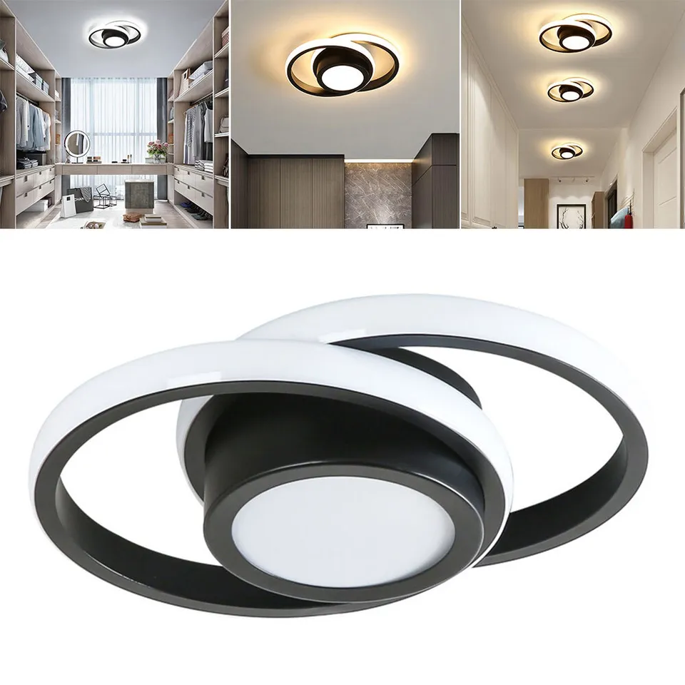Halo Duo LED Deckenleuchte | Modernes Doppelring-Design Für Zuhause
