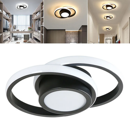 Halo Duo LED Deckenleuchte | Modernes Doppelring-Design Für Zuhause