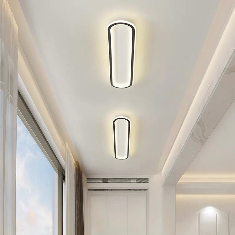 Moderne Ovale LED-Deckenleuchte Für Flure | Elegante Beleuchtung