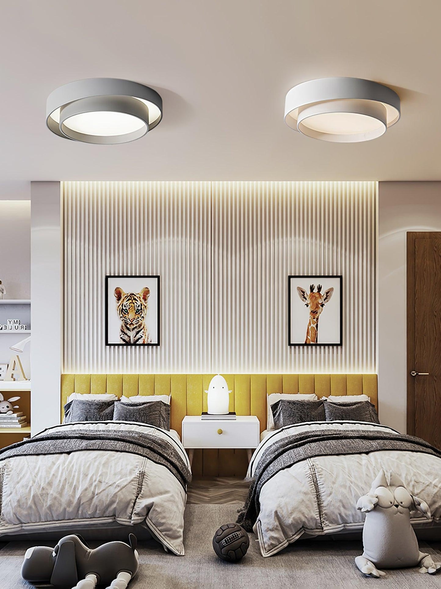 Moderne LED Deckenlampe | Doppellagig