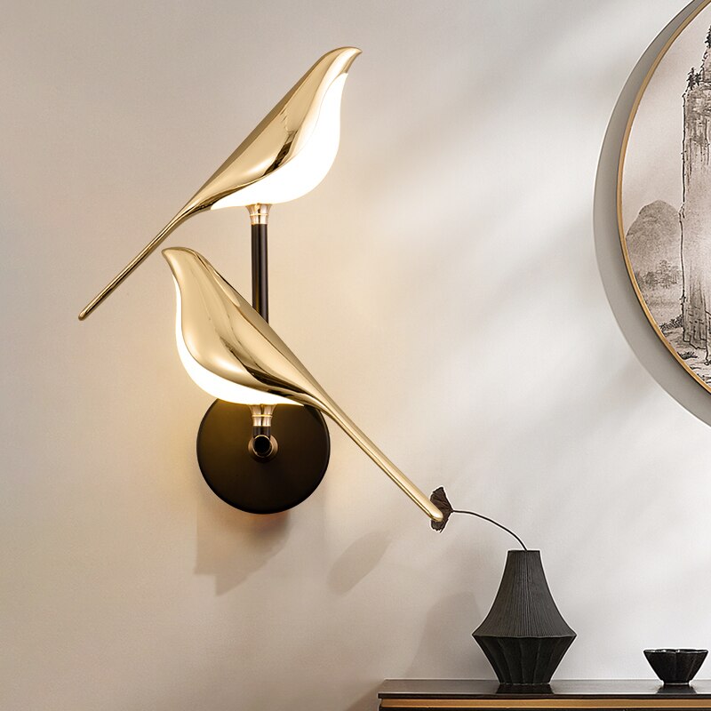 Moderne LED-Wandleuchte In Vogel-Form Für Wohnzimmer & Flur