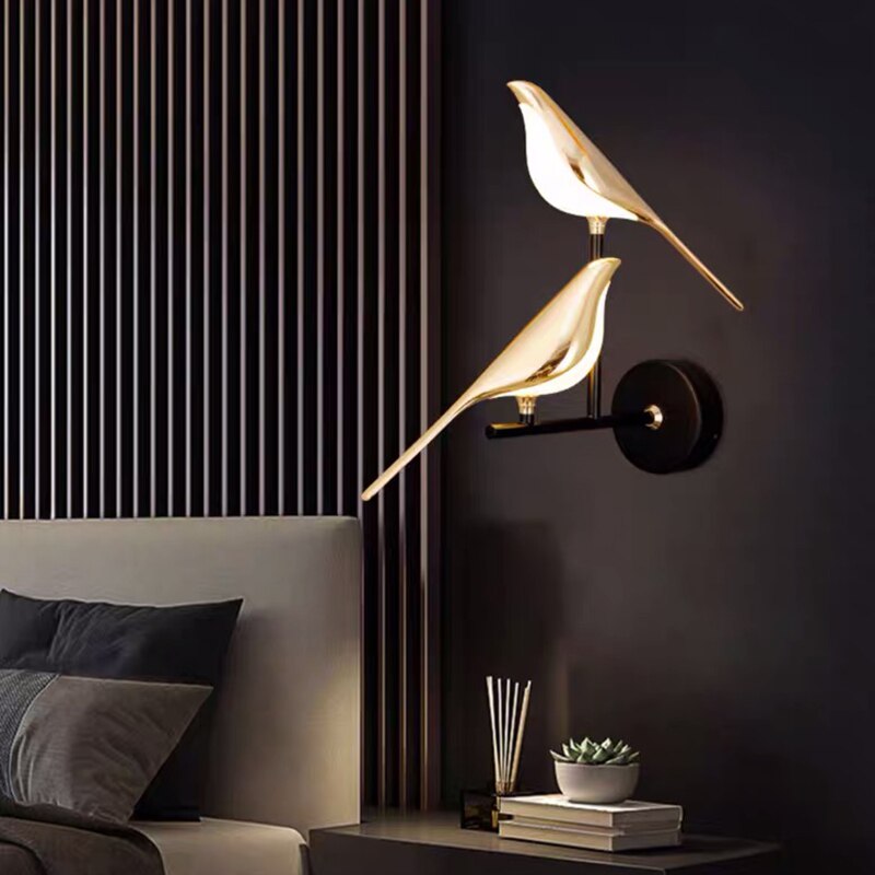 Moderne LED-Wandleuchte In Vogel-Form Für Wohnzimmer & Flur