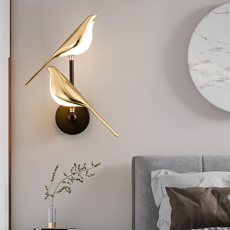 Moderne LED-Wandleuchte In Vogel-Form Für Wohnzimmer & Flur